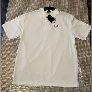 Nike Stoli Stolichnaya Vodka Custom Embroidered  Golf  Polo White Men’s XL NWT